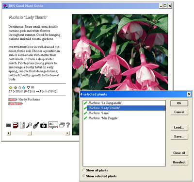Good Plant Guide for DK, RHS, PlantPress CD-ROM