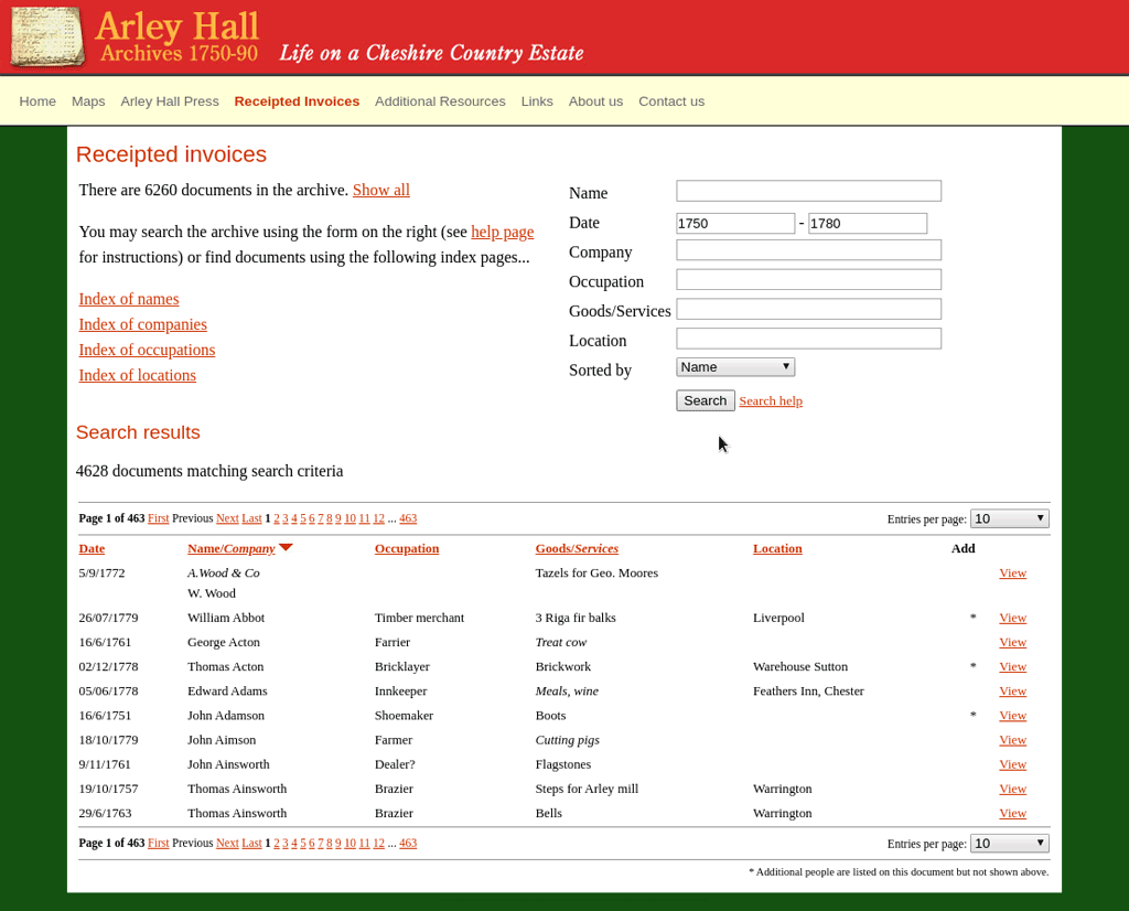 Archival document retrieval query